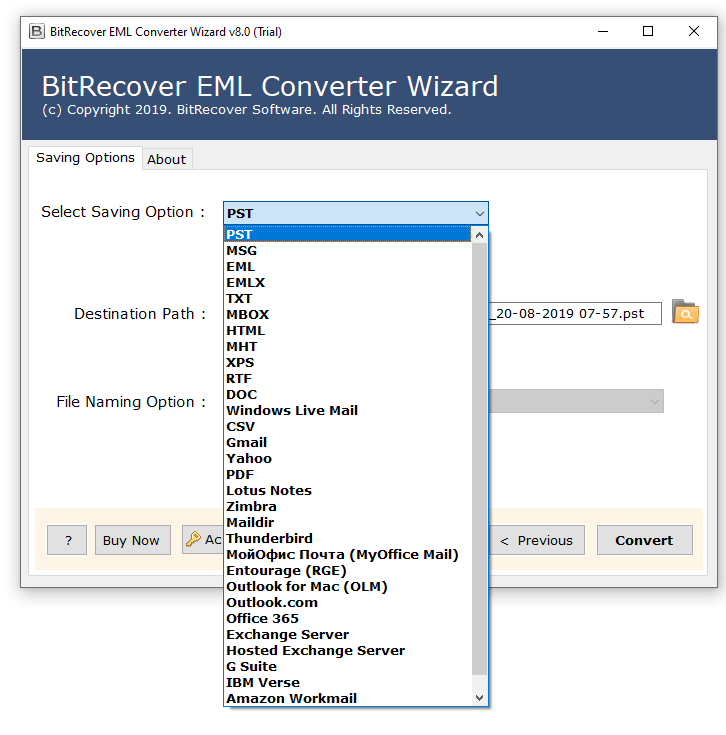  BitRecover EML Converter Wizard скачать бесплатно